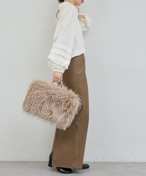 GALLARDAGALANTE（ガリャルダガランテ）の「タックスリーブブラウス（シャツ/ブラウス・レディース・ブラック/ホワイト・FREE）」の10枚目の写真