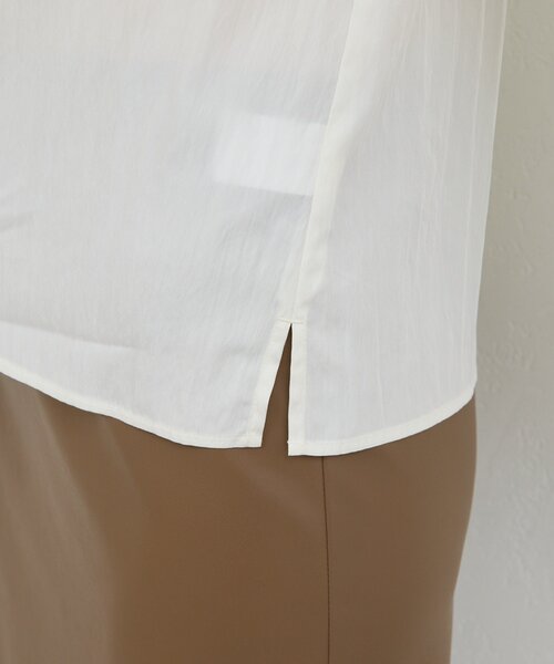 GALLARDAGALANTE（ガリャルダガランテ）の「タックスリーブブラウス（シャツ/ブラウス・レディース・ブラック/ホワイト・FREE）」の16枚目の写真