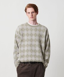 BEAUTY&YOUTH UNITED ARROWS | ロンバス パターン クルーネック ニット ウォッシャブル(ニット/セーター)