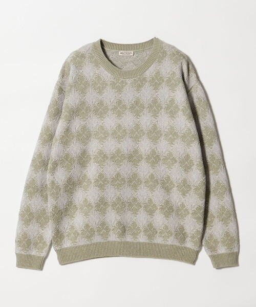 BEAUTY&YOUTH UNITED ARROWS（ビューティーアンドユースユナイテッドアローズ）の「ロンバス パターン クルーネック ニット ウォッシャブル（ニット/セーター・メンズ・ダークグレー/ライトグレー・XL/M/L/S）」の9枚目の写真