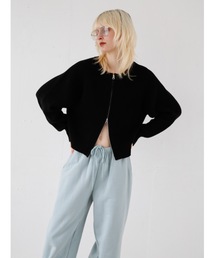 zip knit cardigan