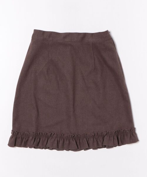 flower（フラワー）の「フリルミニスカート（スカート・レディース・ブラウン・FREE）」の2枚目の写真