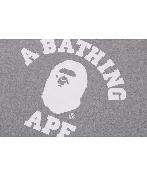 A BATHING APE（アベイシングエイプ）の「CLASSIC COLLEGE CREWNECK SWEATSHIRT（スウェット・メンズ・グレー/ブラック/ネイビー/レッド・MEDIUM/X-LARGE/LARGE/SMALL/XX-LARGE）」の10枚目の写真