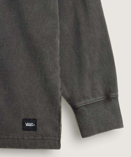 VANS（バンズ）の「VANS PREMIUMクラシック ロングスリーブ Tシャツ / LX LS Faded Black / VN000PFKEMV1（Tシャツ/カットソー・メンズ・スミクロ・LARGE/MEDIUM/SMALL/X-LARGE/XX-LARGE）」の5枚目の写真