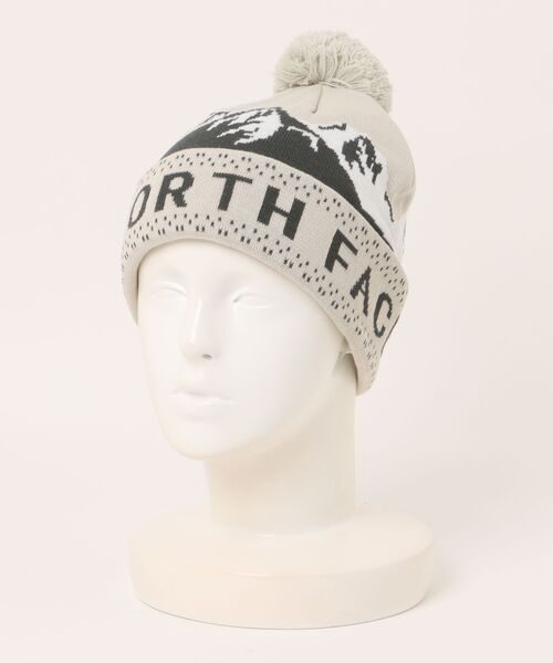 THE NORTH FACE（ザノースフェイス）の「【THE NORTH FACE】Snow Bum Beanie（ニットキャップ/ビーニー・メンズ・グレー/ベージュ・7）」の2枚目の写真