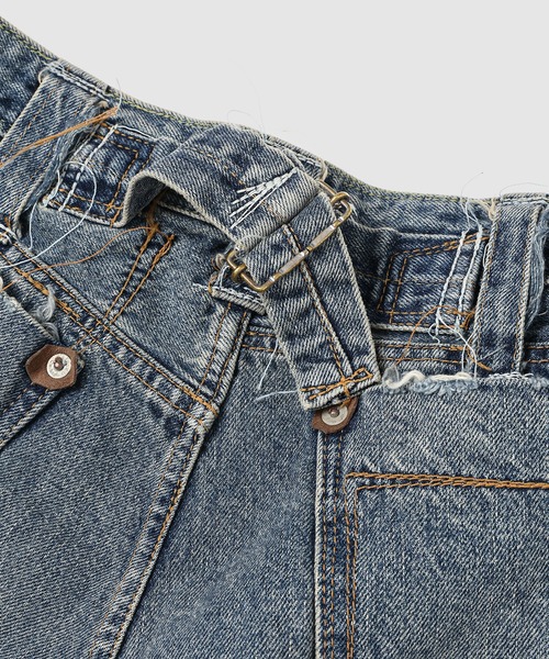 DAIRIKU(ダイリク)の「Free Stich Draiping Wide Pants(デニムパンツ・メンズ・インディゴブルー・27(S)/29(M))」の7枚目の写真