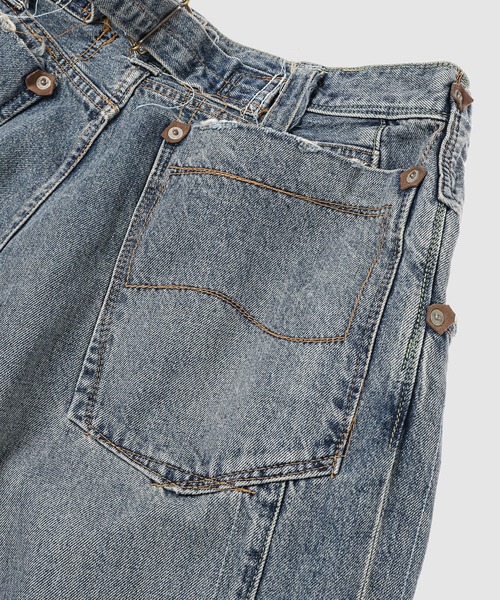 DAIRIKU(ダイリク)の「Free Stich Draiping Wide Pants(デニムパンツ・メンズ・インディゴブルー・27(S)/29(M))」の8枚目の写真