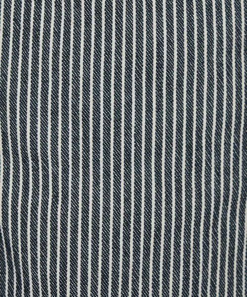 COMME CA Wardrobe(コムサワードローブ)の「〔 +サイズ 〕ヒッコリーストライプ パンツ(スラックス・レディース・ネイビー/キナリ・13号)」の14枚目の写真