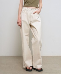 GENERAL IDEA（ジェネラルアイデア）の「【GENERAL IDEA】スナップワイドデニムパンツ / SNAP DETAIL WIDE DENIM PANTS（デニムパンツ）」
