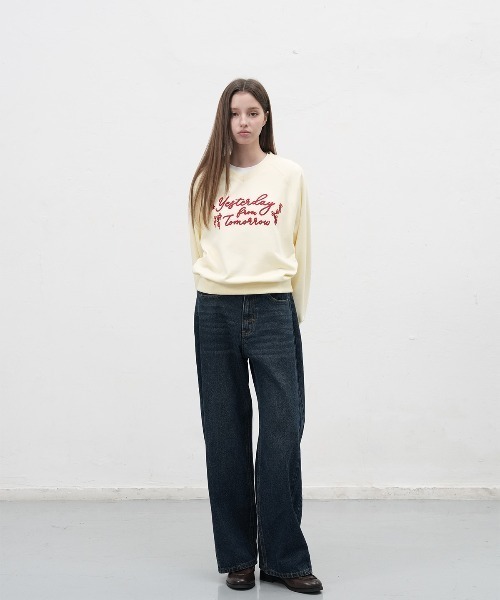 GENERAL IDEA（ジェネラルアイデア）の「【GENERAL IDEA】スナップワイドデニムパンツ / SNAP DETAIL WIDE DENIM PANTS（デニムパンツ・レディース・ブラック/ネイビー・L/M/S）」の9枚目の写真