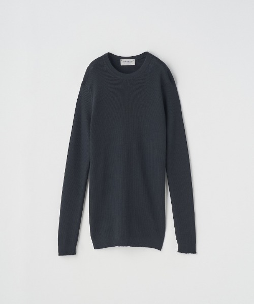 クルーネック リブ長袖プルオーバー（ニット/セーター）｜JOHN SMEDLEY