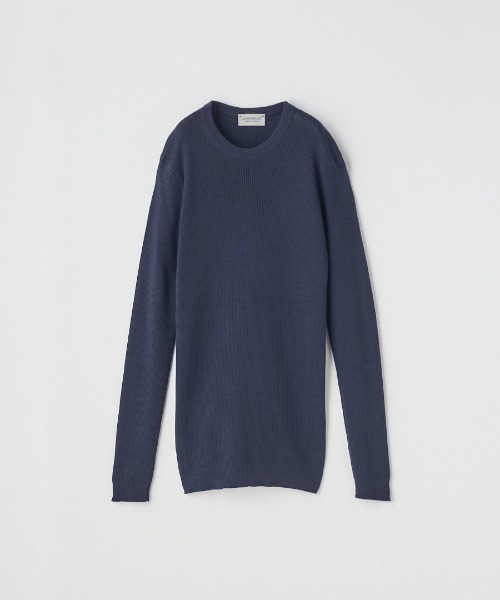 JOHN SMEDLEY(ジョンスメドレー)の「クルーネック リブ長袖プルオーバー(ニット/セーター・レディース・グレー系その他/ブラック/レッド系その他/ホワイト/ダークネイビー・S/XS)」の14枚目の写真