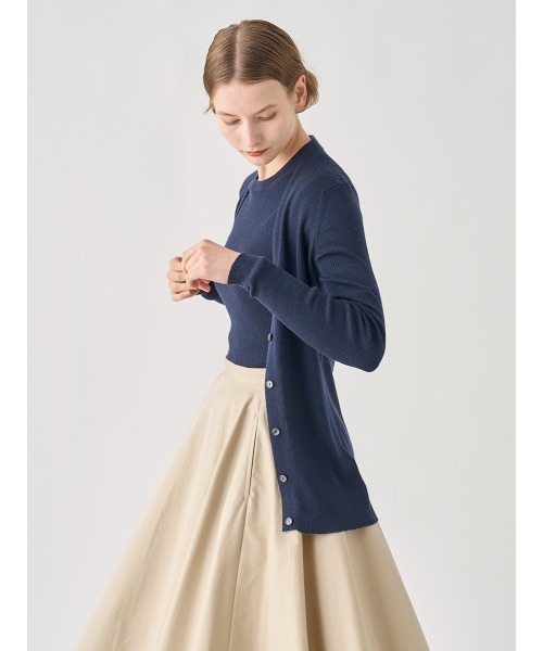 JOHN SMEDLEY(ジョンスメドレー)の「クルーネック リブ長袖プルオーバー(ニット/セーター・レディース・グレー系その他/ブラック/レッド系その他/ホワイト/ダークネイビー・S/XS)」の21枚目の写真