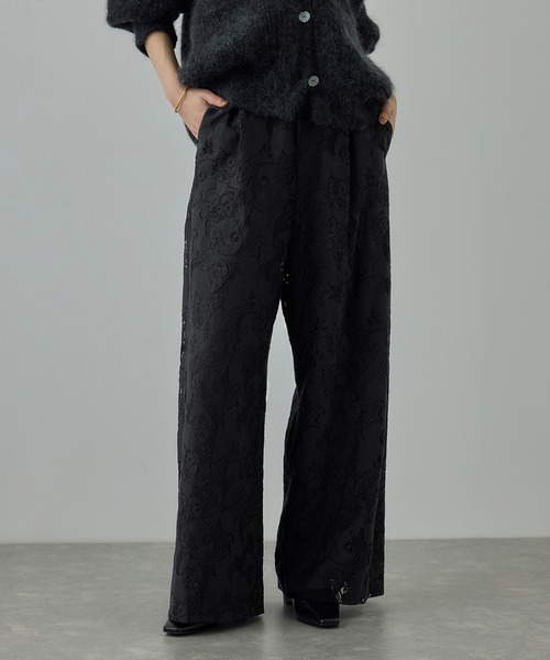 フラワーレースイージーパンツ（その他パンツ）｜ROPE'（ロペ）の