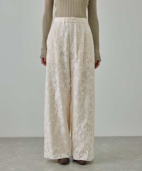 ROPÉ レースイージーパンツ フラワーレースイージーパンツ（その他パンツ）｜ROPE'（ロペ）の