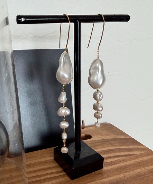 Rechic（リシック）の「【hidekaさんコラボ】バロックパール ドロップピアス（ピアス（両耳用）・レディース・ゴールド・FREE）」の10枚目の写真