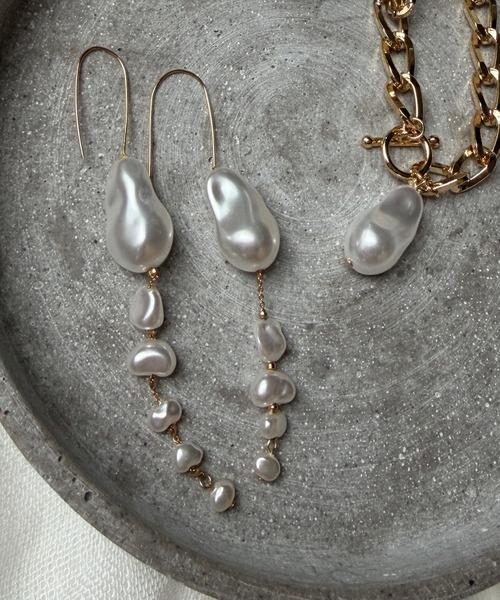 Rechic（リシック）の「【hidekaさんコラボ】バロックパール ドロップピアス（ピアス（両耳用）・レディース・ゴールド・FREE）」の9枚目の写真