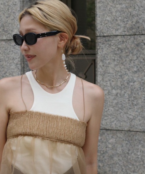 Rechic（リシック）の「【hidekaさんコラボ】バロックパール ドロップピアス（ピアス（両耳用）・レディース・ゴールド・FREE）」の4枚目の写真