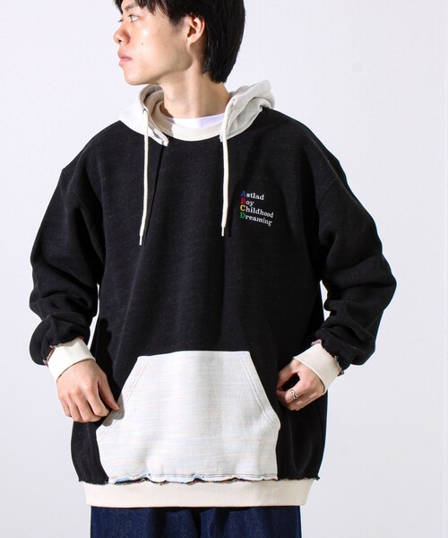 GLOSTER（グロスター）の「【BOY BACK FANCYシリーズ】スウェットフーディ（パーカー・メンズ・ブラック/ライトグレー/キナリ・S/M/L）」の18枚目の写真