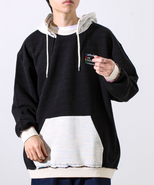 GLOSTER（グロスター）の「【BOY BACK FANCYシリーズ】スウェットフーディ（パーカー・メンズ・ブラック/ライトグレー/キナリ・S/M/L）」の22枚目の写真