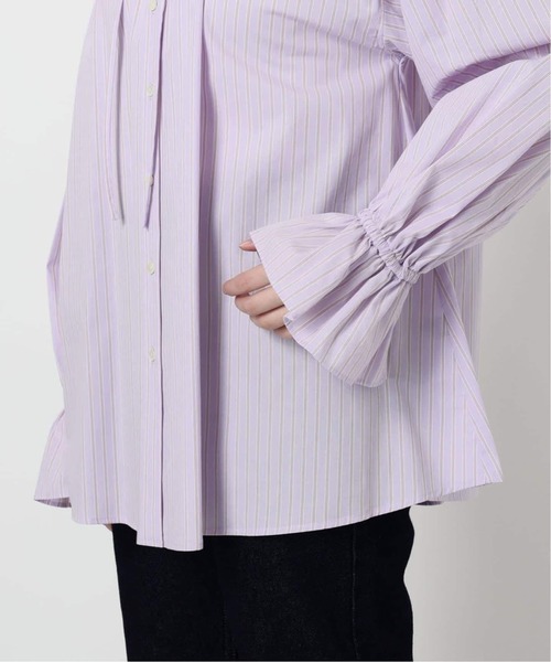 SLOBE IENA（スローブイエナ）の「《WEB限定/追加2》タイプライターフリルカラーブラウス（シャツ/ブラウス・レディース・サックスブルー・FREE）」の11枚目の写真