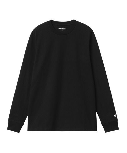 Carhartt WIP(カーハートダブリューアイピー)の「L/S BASE T-SHIRT(Tシャツ/カットソー・メンズ・ホワイト/ブラック・X-LARGE/LARGE/MEDIUM)」の2枚目の写真