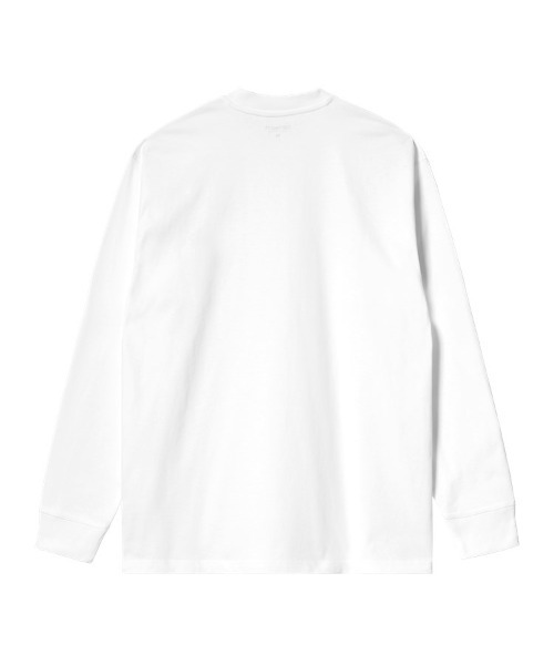 Carhartt WIP(カーハートダブリューアイピー)の「L/S BASE T-SHIRT(Tシャツ/カットソー・メンズ・ホワイト/ブラック・X-LARGE/LARGE/MEDIUM)」の4枚目の写真