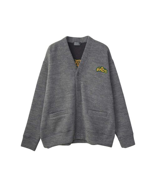 ヒステリックグラマー ガール柄刺繍　カーディガン　黒　美品 THE HYSTERICS刺繍 カーディガン（カーディガン/ボレロ