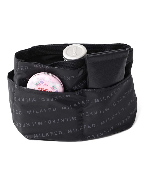MILKFED.（ミルクフェド）の「SMALL BAG ORGANIZER（エコバッグ/サブバッグ・レディース・ブラック・ONE SIZE）」の3枚目の写真