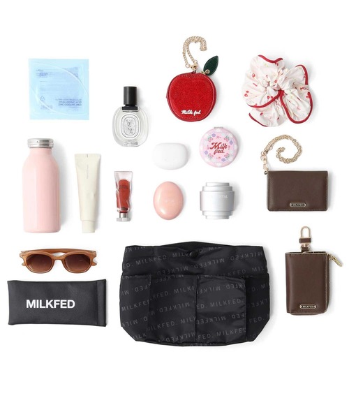 MILKFED.（ミルクフェド）の「SMALL BAG ORGANIZER（エコバッグ/サブバッグ・レディース・ブラック・ONE SIZE）」の4枚目の写真