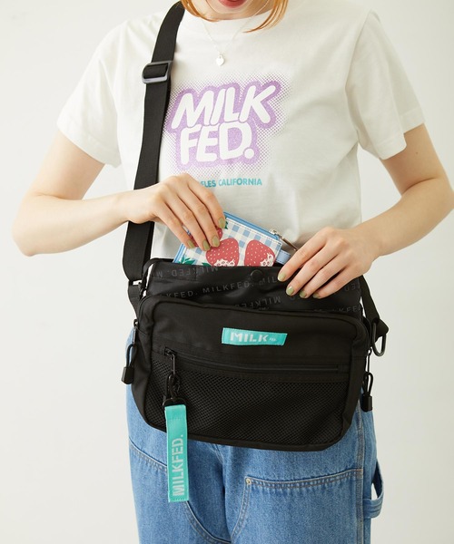 MILKFED.（ミルクフェド）の「SMALL BAG ORGANIZER（エコバッグ/サブバッグ・レディース・ブラック・ONE SIZE）」の14枚目の写真