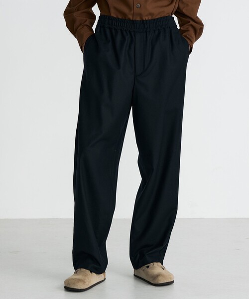 EDITION（エディション）の「Super120's カレッジフラノ イージーパンツ（その他パンツ・メンズ・ブラック・M/S）」の3枚目の写真