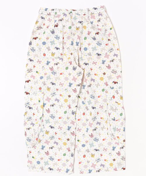 L.H.P(エルエイチピー)の「CFIERCE/フィアス/Small stickers Printed wide-leg pants(その他パンツ・レディース・ブラック/ホワイト・M/S)」の3枚目の写真