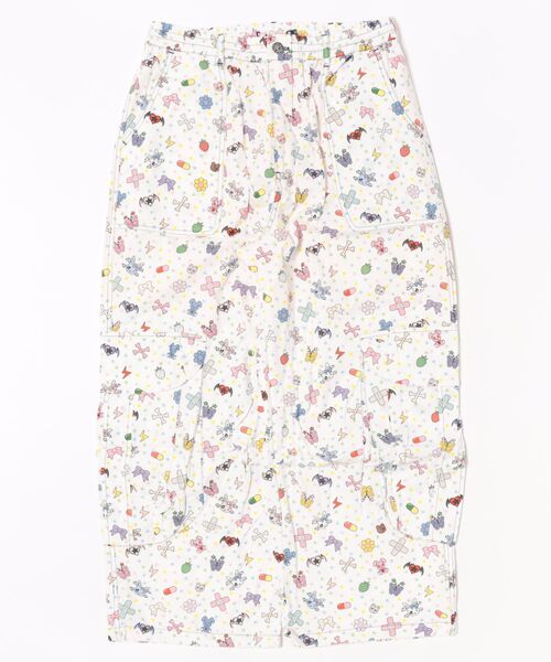 L.H.P(エルエイチピー)の「CFIERCE/フィアス/Small stickers Printed wide-leg pants(その他パンツ・レディース・ブラック/ホワイト・M/S)」の7枚目の写真
