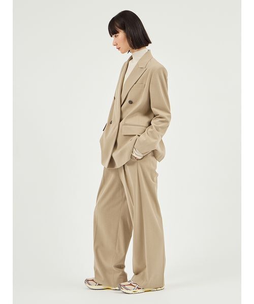 emmi（エミ）の「【セットアップ対応】ダブルブレストテーラードジャケット（テーラードジャケット・レディース・オリーブ/グレー・0/1）」の15枚目の写真