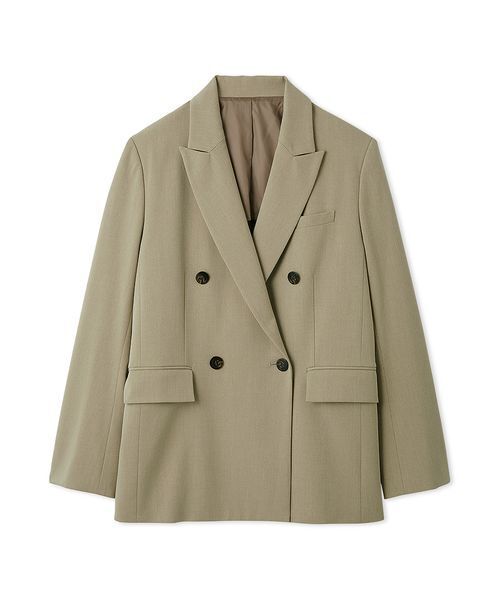 emmi（エミ）の「【セットアップ対応】ダブルブレストテーラードジャケット（テーラードジャケット・レディース・オリーブ/グレー・0/1）」の18枚目の写真