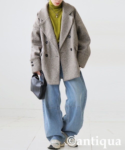 カールシャギーコート（テーラードジャケット）｜antiqua（アンティカ