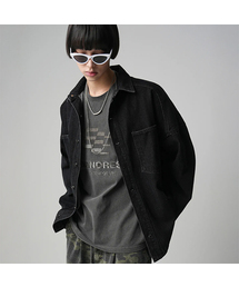 Buko Pocket Denim Shirt BLACK
