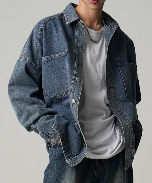 AVANDRESS(アバンドレス )の「Buko Pocket Denim Shirt BLACK(シャツ/ブラウス・レディース・ブラック・LARGE/MEDIUM/SMALL)」の7枚目の写真
