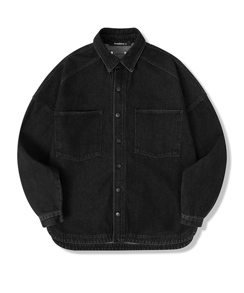 AVANDRESS(アバンドレス )の「Buko Pocket Denim Shirt BLACK(シャツ/ブラウス・レディース・ブラック・LARGE/MEDIUM/SMALL)」の4枚目の写真