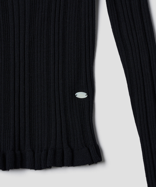 TTUDEMENT（トュードメント）の「BOATNECK RIB KNIT_BLACK（ニット/セーター・レディース・その他・FREE）」の7枚目の写真