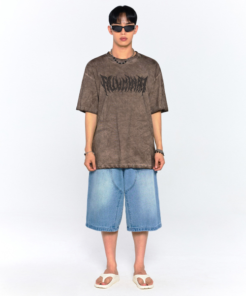 F.ILLUMINATE(フィルミネイト)の「ゴスロゴピグメントTシャツ-ワイン(Tシャツ/カットソー・レディース・その他・SMALL/MEDIUM/LARGE)」の6枚目の写真