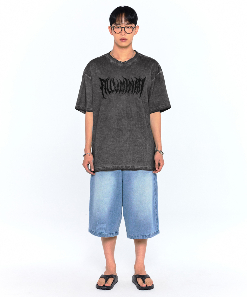 F.ILLUMINATE(フィルミネイト)の「ゴスロゴピグメントTシャツ-ワイン(Tシャツ/カットソー・レディース・その他・SMALL/MEDIUM/LARGE)」の7枚目の写真