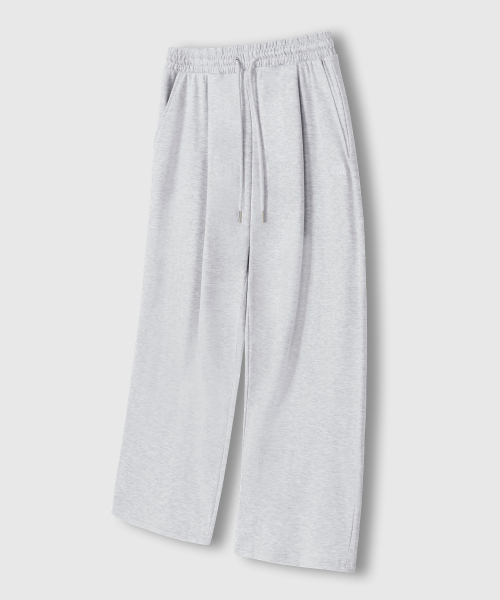 LEMAIN SECOND（リメインセカンド）の「ONE-TUCK WIDE SWEAT PANTS [WHITE MELANGE] - FLEECE ver（スウェットパンツ・レディース・その他・SMALL/MEDIUM/LARGE/X-LARGE/XX-LARGE）」の6枚目の写真