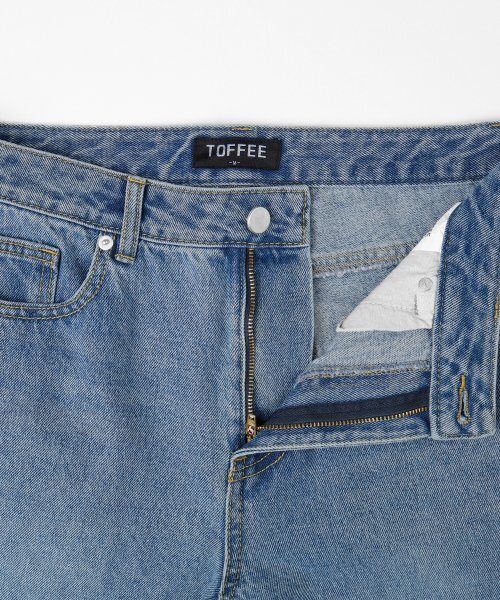 TOFFEE(トフィー)の「GL ワイドデニムパンツ (ライトブルー)(デニムパンツ・メンズ・その他・SMALL/MEDIUM/LARGE/X-LARGE/X-SMALL)」の2枚目の写真
