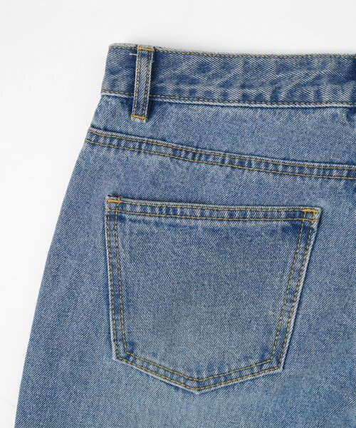 TOFFEE(トフィー)の「GL ワイドデニムパンツ (ライトブルー)(デニムパンツ・メンズ・その他・SMALL/MEDIUM/LARGE/X-LARGE/X-SMALL)」の3枚目の写真