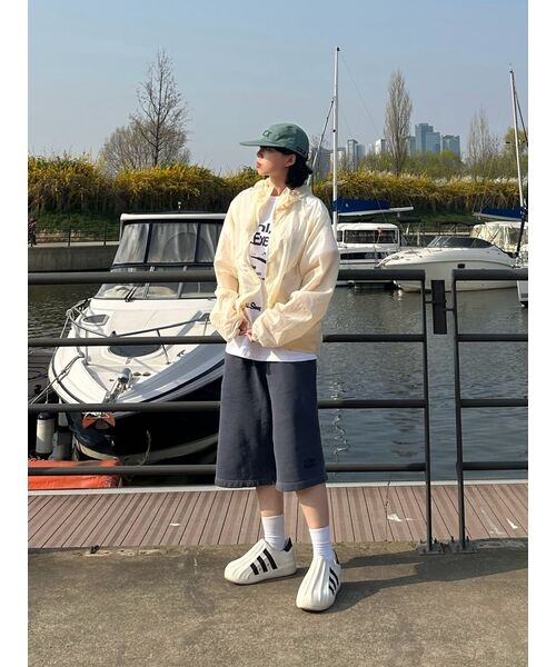 NOMANUAL(NOMANUAL)の「AETHER NYLON JACKET - SAND YELLOW(ナイロンジャケット・レディース・その他・MEDIUM/LARGE)」の2枚目の写真