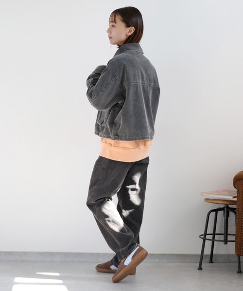 cepo（セポ）の「〈セットアップ対応〉11Ｗサルファー コーデュロイジャケット（ブルゾン・レディース・グレー/チャコール/ベージュ・M）」の21枚目の写真