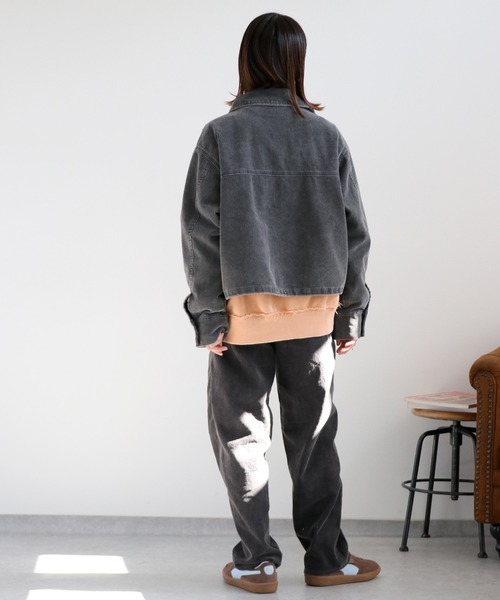 cepo（セポ）の「〈セットアップ対応〉11Ｗサルファー コーデュロイジャケット（ブルゾン・レディース・グレー/チャコール/ベージュ・M）」の22枚目の写真