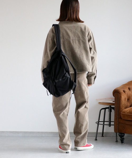 cepo（セポ）の「〈セットアップ対応〉11Ｗサルファー コーデュロイジャケット（ブルゾン・レディース・グレー/チャコール/ベージュ・M）」の9枚目の写真